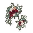 thumbnail image 1 of facefd 2x Wedding Arch Flowers Sunflowers Decor Rustic for Backdrop Door Party white red, 1 of 5