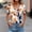 #0252-Multicolor, variant on Womens Asymmetrical Neck Tunic Tops Dressy Casual Curved Hem Short Sleeve T Shirt with Button Summer Trendy Blouse