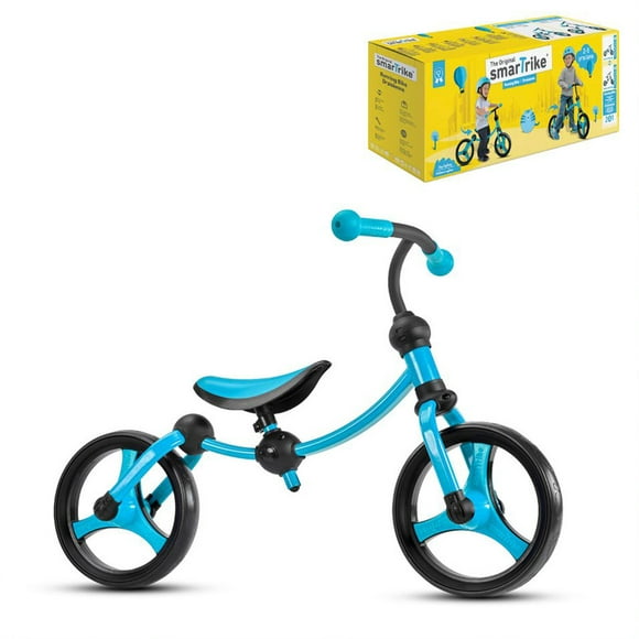 smarTrike Lightweight Adjustable Kids Running Bike 2 in 1 Balance Bike, Blue