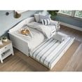 thumbnail image 1 of Pemberly Row Mid-Century Solid Wood Twin Daybed with Trundle in White, 1 of 14