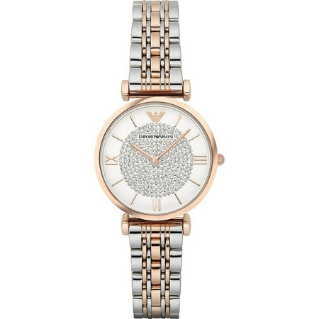 Emporio Armani Women's Retro Two-Tone Stainless Steel Quartz Watch