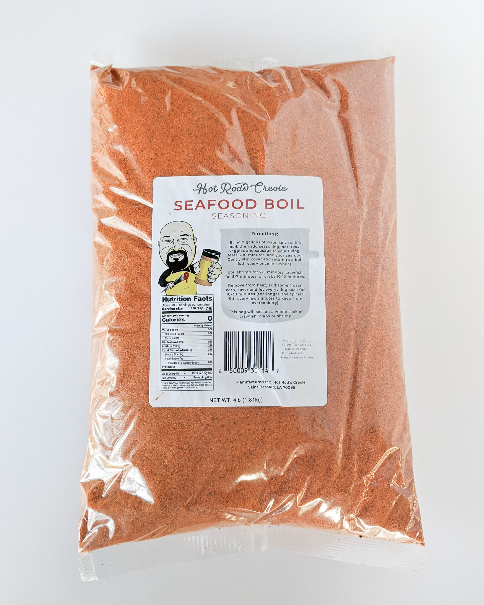 Hot Rods Creole Seafood Boil Seasoning 4 lb