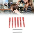 thumbnail image 4 of Professional Salon Hair Clips Hair Clips With Silicone Band 6Pcs Professional Hair Clips NonSlip Dividing Duckbill Hair Clips For Hair Cutting Styling, 4 of 8