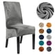 thumbnail image 2 of Funda de terciopelo para silla de 1/2/4/6 piezas, Tamaño XL, fundas para silla de respaldo largo, sala de estar lavable para funda de asiento, oficina, decoración de WED, 2 of 4