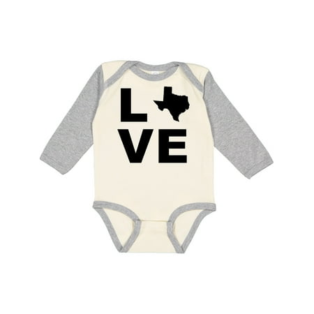 

Inktastic Love Texas Gift Baby Boy or Baby Girl Long Sleeve Bodysuit