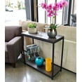 thumbnail image 4 of Eccostyle Rustic Bamboo Steel Entryway Table, Brown Matte, 4 of 7