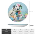thumbnail image 2 of Honeii A Funny Little Dalmatian Puppy Print Elegant Bone China Decorative Plate, Porcelain Plate,Art Crafts,Ceramic Ornaments for Home Office Wall Decor-10in, 2 of 3