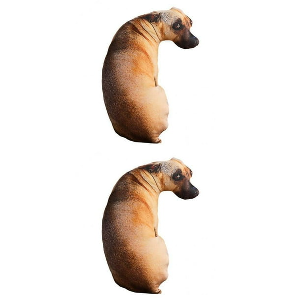 2 almohadas para perros, juguetes de peluche, almohadas para abrazar, almohadas para niños, adultos, sabuesos Hugo Arrojar la almohada