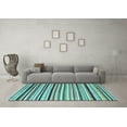 thumbnail image 3 of Ahgly Company Indoor Rectangle Abstract Light Blue Modern Area Rugs, 8' x 10', 3 of 4