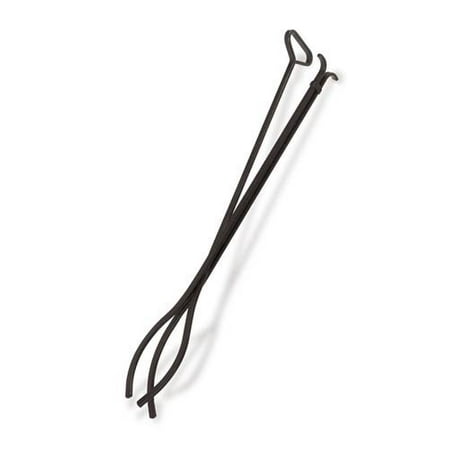 

28 L Wrought Iron Tongs - Black-Black