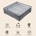 thumbnail image 3 of Moyic Caja de almacenamiento de ropa interior plegable de 6 rejillas organizador de guardarropa de tela multiusos cubo de almacenamiento de cajón gris Almacenamiento y organización del hogar No.2 Moyic HA028121-02, 3 of 6