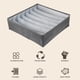 thumbnail image 2 of Caja De Almacenamiento De Ropa Interior Plegable De 24 Rejillas, Organizador De Guardarropa De Tela Multiusos, Cubo De Almacenamiento De Cajón Gris Para Ropa Interior, Calcetín, Cosmético Methold HA028121-02, 2 of 7