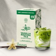Harmony Proteins Sweetened Vanilla Japanese Matcha Powder 10 Sticks