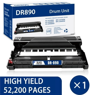 DR890 Black Drum Unit Compatible for Brother DR 890 (2 Pack ) for HL ...