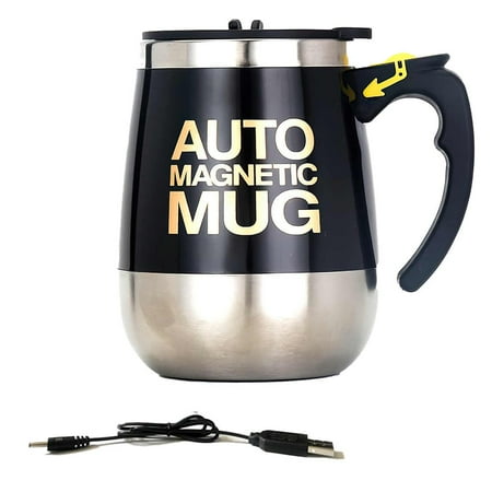

Automatic Coffee Mixing Cup Rechargeable Black Self Stirring Coffee Mug Automatic Mixing Stainless Steel Cup for Stirring Mixing Office School