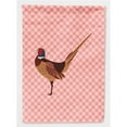 thumbnail image 1 of Carolines Treasures BB7930GF à Col Rond Commun Faisan Rose Check Drapeau de Jardin, 1 of 3