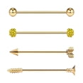 thumbnail image 1 of Aretes de acero inoxidable Sunnimix 4 Piezas oro, 1 of 8