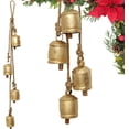 thumbnail image 2 of Rustic   Cowbells Garland - Farmhouse Christmas Bell Decor with Jute Rope -   Bells for Holiday, Porch, Wall & Outdoor Decoration, 2 of 6