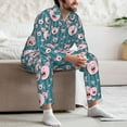 thumbnail image 6 of KLL Funny Pig Faces Sleepwear Mens Flannel Pajamas,Long Cotton Pj Set, 6 of 7