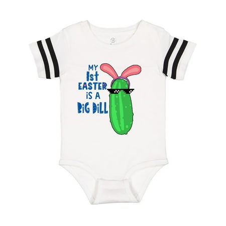

Inktastic My 1st Easter is a Big Dill Pickle in Pink Bunny Ears Gift Baby Boy or Baby Girl Bodysuit
