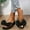 Black, variant on WIZUTIZ Bedroom Slippers Women Comfort Athletic House Shoes for Women Summer Jeweled BOHO Sparkly Slide Sandals Platform Heels Slide Sandals BOHO Knitted Beach Shower Shoes Indoor Slide Sandals