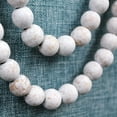 thumbnail image 6 of Wood Bead Garland Farmhouse Beads with Tassels,Farmhouse Tassel Garland Country Wall Hanging Decor Prayer Beads(White wash), 6 of 7