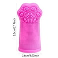 thumbnail image 2 of KMWGRE Pet Care Finger Toothbrush Soft Easy Use Teeth Cleaning Tool Plaque Remover Grooming Supply For Dogs Cats B 5.5x2.6x2cm, 2 of 6
