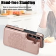 thumbnail image 4 of ZUKKASHAN for Samsung S24  Case with Card Holder,Flower Magnetic Back Flip Case for Samsung Galaxy S24 Wallet Case for Women,Protective Case Phone Case for Samsung Galaxy S24 5G, 4 of 7
