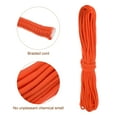 thumbnail image 3 of Uxcell 65Ft 1/3 inch (8mm) Diamond Braided Polypropylene Rope Suitable for Flagpole Camping Crafting, Orange, 3 of 6
