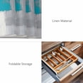 thumbnail image 6 of Placemats Set of 4, Blue Abstract Woven Placemat, Linen Place Mats for Kitchen/Dining Tables, Grey Geometric Oil Painting Vintage Gradient Washable Table Mats for Party, 6 of 8
