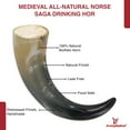 thumbnail image 3 of Armory Replicas 100% Natural Horn Anglo Saxon Roe Viking Nature Drinking Horn - medieval Ox Accessory Perfect for Renaissance fairs or themed events, 3 of 10