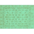 thumbnail image 1 of Ahgly Company Indoor Rectangle Abstract Turquoise Blue Modern Area Rugs, 6' x 9', 1 of 4