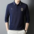 thumbnail image 7 of Men's Autumn Embroidered Long Sleeved Polo Golf Shirt, 7 of 7