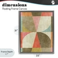 thumbnail image 4 of Stupell Industries Modern Pinwheel Symmetric Shapes Gray Floating Frame Canvas Art, 25 x 31, by Suzanne Nicoll, 4 of 8