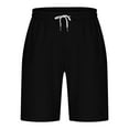 thumbnail image 3 of Plebaso Casual Shorts Mens Drawstring Loose Summer Shorts Loose Vacation Lounge Beach Shorts for Men, 3 of 6