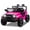 Pink, variant on Track Seven 24V Kids Ride on Truck,  2WD Electric Car with Remote Control, Four-Wheel Suspension, Power Display, Bluetooth, MP3 Player, LED Lights, Kids Ride on Toy Car for Boys Girls Aged 3+, Pink