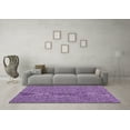 thumbnail image 3 of Ahgly Company Indoor Rectangle Solid Purple Modern Area Rugs, 7' x 10', 3 of 4