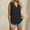Black, variant on TIANZEN Womens Sleeveless Ruffled V Neck Tops Summer Linen Tank Tops Solid Color Edge Hem Camisoles Neck Tee Shirt Women Active Wear Tops Running Tee Shirts Women