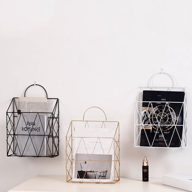 RENACLIPY Magazine Holder De Acero Con Colgante Para Almacenar Documentos