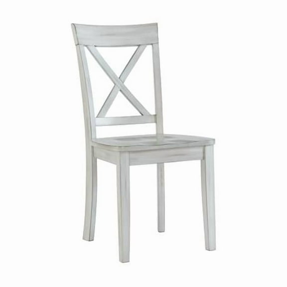 Jamestown Dining Chair, Antique Whitewash - Set of 2