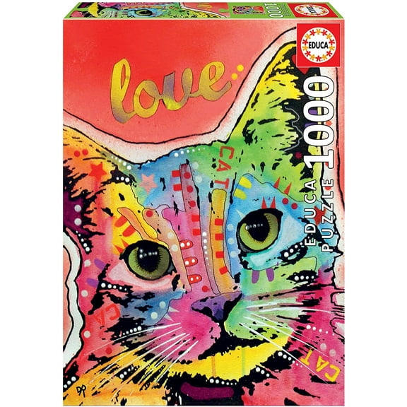 1000 Piece Tilt Cat Love, Dean Russo Jigsaw Puzzle by Educa Borras