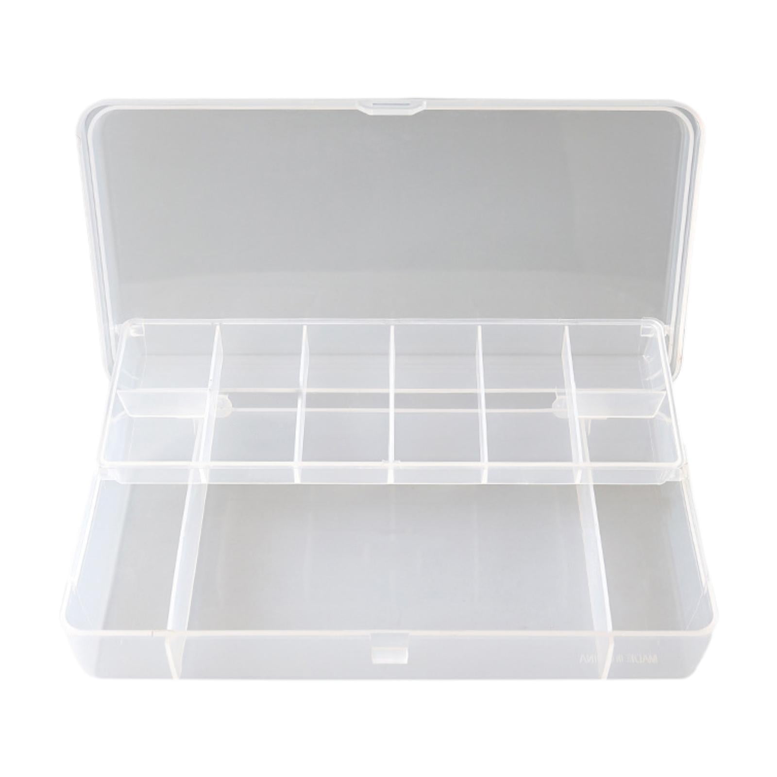 QccHieUs Fishing Tackle Box Fishing Lure Box Multifunctional Practical Storage Case Baits Clear