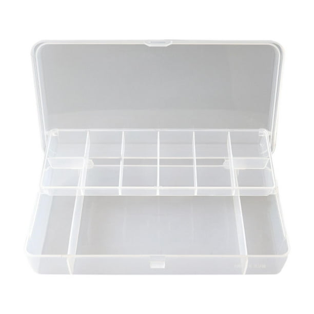 Caja de aparejos de pesca Caja de herramientas de pesca Bandeja de aparejos Caja de señuelos de pesca Estuche rígido para Claro