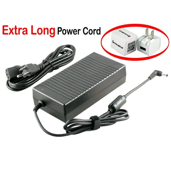 iTEKIRO 200W AC Adapter for Gigabyte Aorus X5, X5 MD, MD-KL4K3M; Aorus X5 v6, v6-PC3K3D; Aorus X5 v7, v7-KL3K3D; Aorus X5 v8, v8-CL4D; Aorus X5S v5, v5-SL1; Aorus X7 v2; A11-200P1A (Barrel Plug Tip)