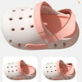 thumbnail image 7 of Daznico Kids Two-Tone Clog Slippers Soft Sole Lightweight Breathable Casual Slides for Toddler Boys Girls Daily Wear,6-7 Years, 7 of 7