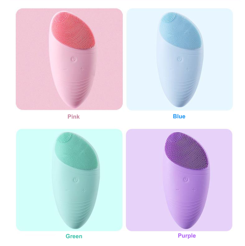 Silicone Electric Face Cleansing Brush Ultra Sonic Facial Skin Cleaner