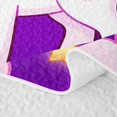 thumbnail image 5 of Erosebridal Kawaii Unicorn Kids Twin Quilt Set,Cute Bowknot Kawaii Stars Rainbow Twin Coverlet Set For Girls,2-Piece, 5 of 7
