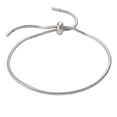 thumbnail image 1 of Pulsera Acero Inoxidable De Serpiente Deslizante Ajustable Xtellar plateado, 1 of 3