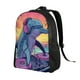 thumbnail image 2 of Disketp Hip-Hop DJ Dolphin Mochila Unisex de Apertura Lateral Completa, Mochila para Laptop para Escuela, Trabajo y Viajes, 2 of 8