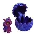 thumbnail image 2 of 3D Printed Dragon Egg with Articulated Crystal Dragon Inside,3D Printed Dragon Egg Set,Colorful Toy Ornaments,Dinosaur Egg Toys for Teens Adults(Purple), 2 of 4
